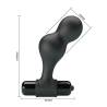 Mr play - plug anal vibrador de silicona negro - 7