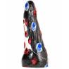 Dildo All Black de 20 cm en su funda de plástico