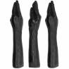 Dildos de fisting All Black con forma de mano
