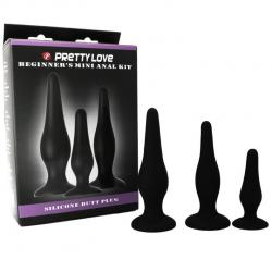 Pretty bottom - kit iniciacion anal plugs silicona