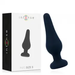 Intense anal plug pipo s silicone negro 9.8 cm Intense anal plug pipo s silicone negro 9.8 cm
