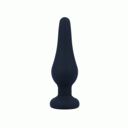 Intense anal plug pipo s silicone negro 9.8 cm