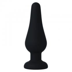 Intense anal plug pipo m silicone negro 11 cm