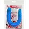 Baile double dong dildo doble azul - 2