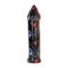 Dildo All Black Torpedo envuelto en su plástico protector