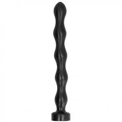 All black anal beads 41,5cm