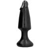 Plug anal negro All Black Easy Rider con base ancha