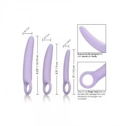 Dr laura berman alena set de 3 dilatador vaginal silicona