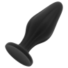 Ohmama plug cónico 12 cm negro de lado