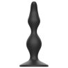 Addicted toys anal sexual plug 12cm negro - 4