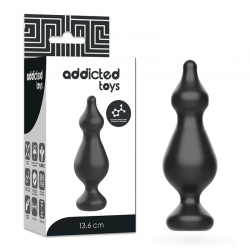 Addicted toys anal sexual plug 13.6cm negro