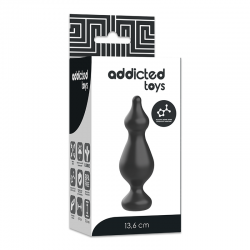 Addicted toys anal sexual plug 13.6cm negro