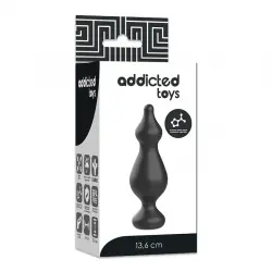 Addicted toys anal sexual plug 13.6cm negro