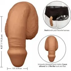 Packing penis pene de silicona 12.75cm caramelo Packing penis pene de silicona 12.75cm caramelo