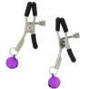 Pinzas para pezones con cascabeles morados del kit ToyJoy