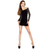 Passion woman bs025 bodystocking estilo vestido negro talla unica - 1