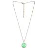 Horoscope Cáncer, collar con colgante verde