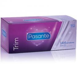 Pasante - preservativo trim ajustado caja 144 unidades