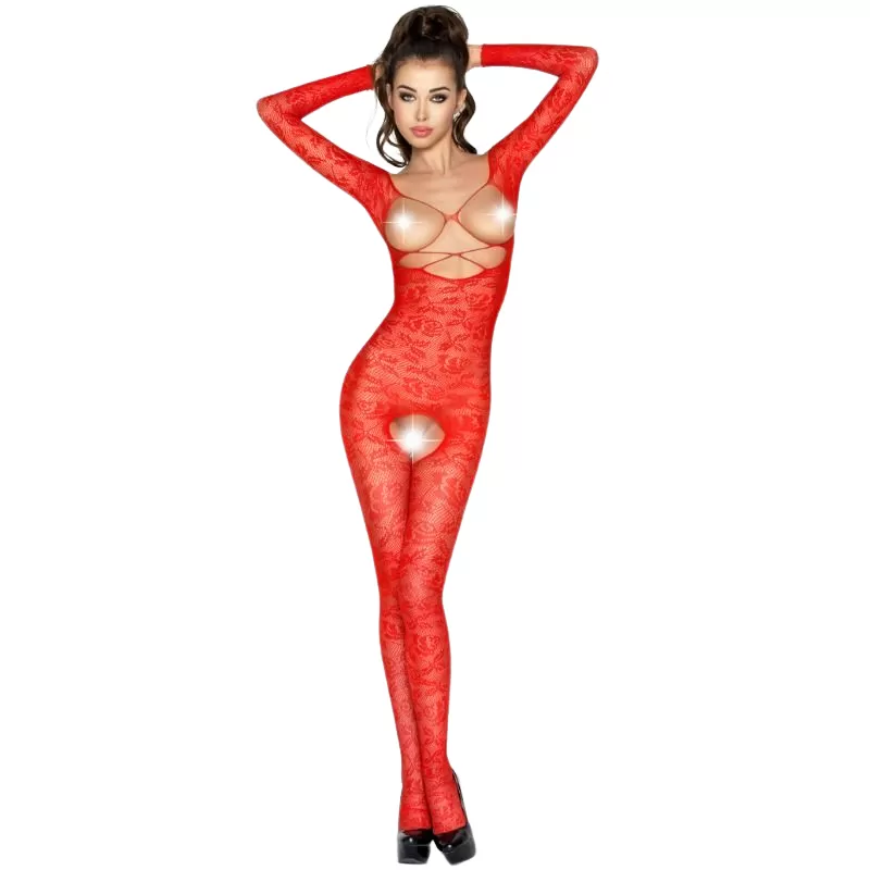 Passion woman bs031 bodystocking rojo talla unica Passion woman bs031 bodystocking rojo talla unica