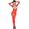Passion woman bs031 bodystocking rojo talla unica - 1