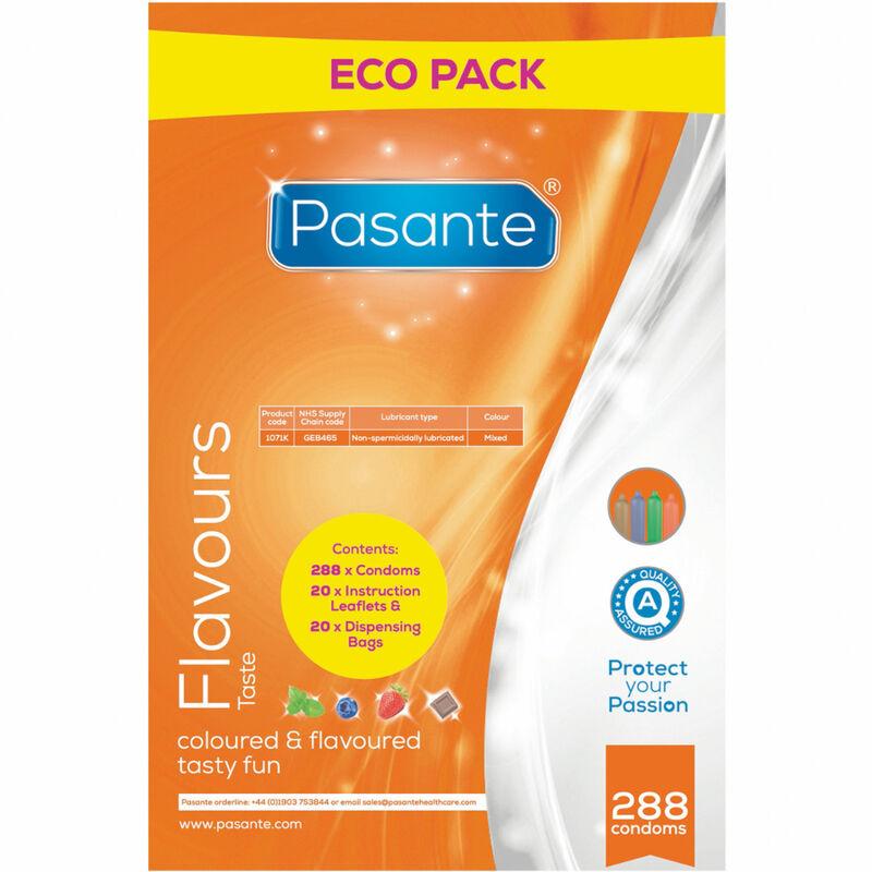 Pasante - preservativo eco pack sabores bolsa 288 unidades Pasante - preservativo eco pack sabores bolsa 288 unidades