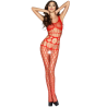 Passion woman bs032 bodystocking rojo talla unica - 1