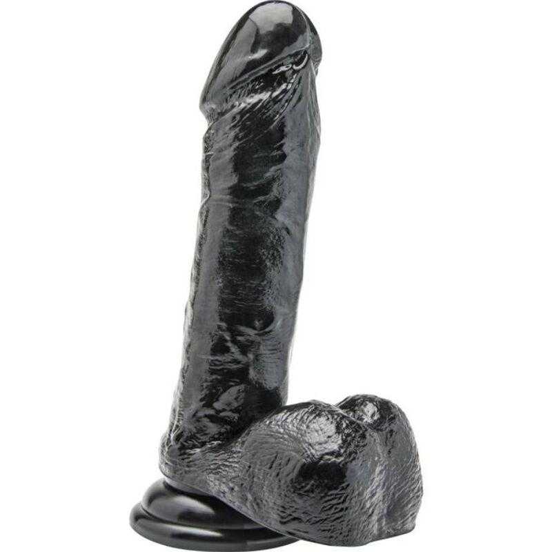 Get real - dildo 18 cm con testiculos negro