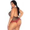 Leg avenue teddy colegiala con abertura talla plus - 2