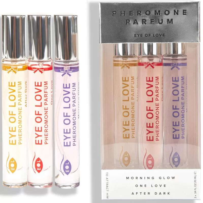Eye of love - eol phr perfume 10 ml set/3 - morning glow, one love, after dark