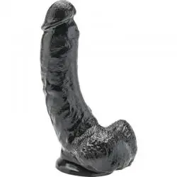 Get real - dildo 20,5 cm con testiculos negro
