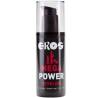 Frasco negro frontal de EROS Mega Power Toyglide 125 ml con dosificador