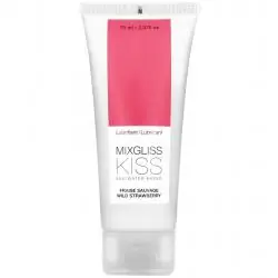 Mixgliss lubricante base agua sabor a fresa 70ml