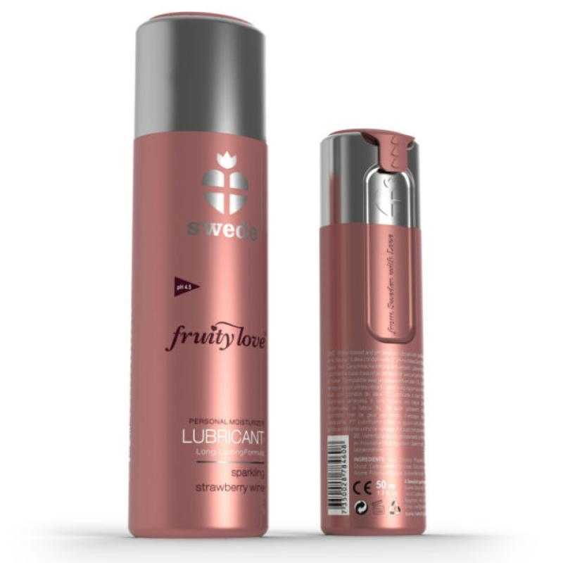 Swede -fruity love lubricante fresas con champagne 50 ml