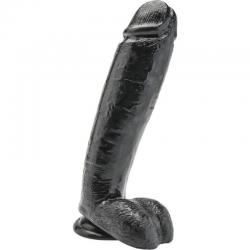 Get real - dildo 25,5 cm con testiculos negro