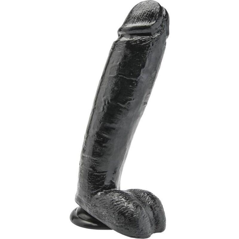 Get real - dildo 25,5 cm con testiculos negro