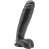 Get real - dildo 25,5 cm con testiculos negro - 1