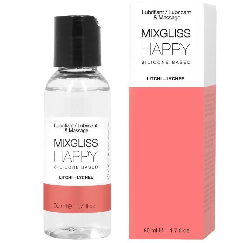 Mixgliss happy lubricante silicona litchi 50 ml