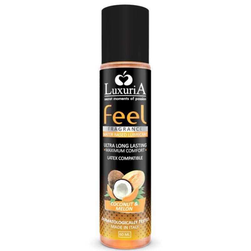 Luxuria feel lubricante base agua coco y melon 60 ml