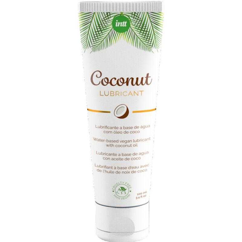 Intt - lubricante vegano a base de agua con sabor intenso a coco