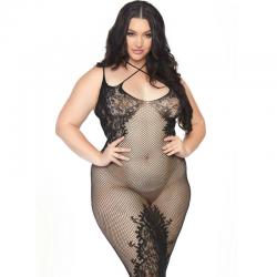 Leg avenue vestido en cuerpo de red 1x-2x