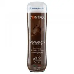 Control gel de masaje 3 en 1 chocolate bubble 200 ml