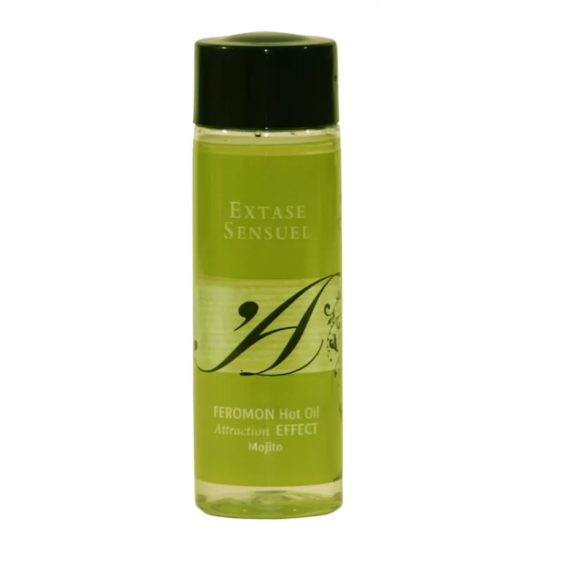 Extase sensuel aceite de masaje efecto calor con feromonas mojito 100ml
