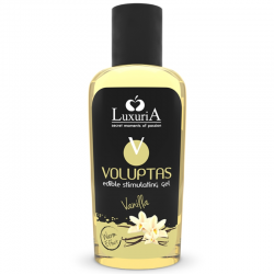 Luxuria voluptas gel masaje comestible efecto calor - vainilla 100 ml