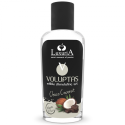 Luxuria voluptas gel masaje comestible efecto calor - coco y crema 100 ml