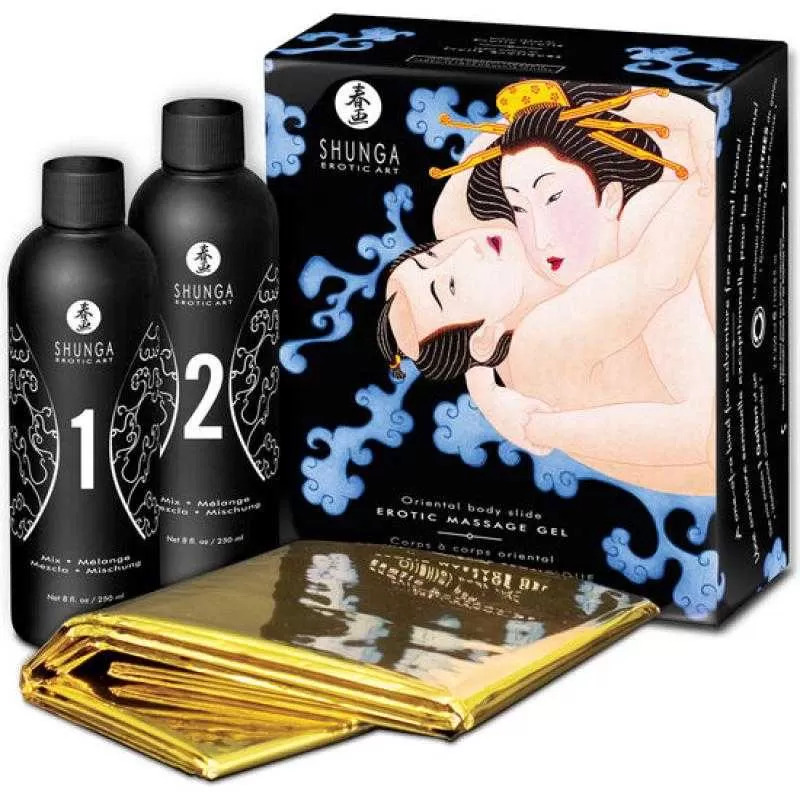 Shunga gel de masaje erotico cuerpo a cuerpo oriental frutas exoticas