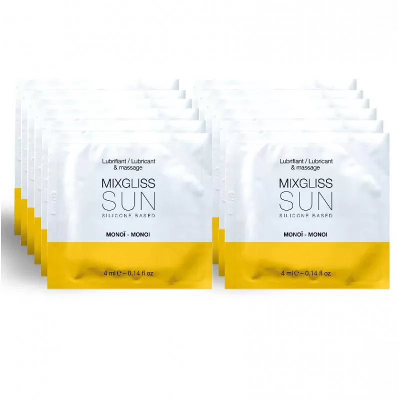 Mixgliss lubricante base silicona ároma monoi 12 monodosis 4ml