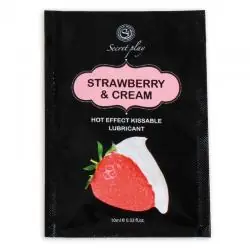Secretplay monodosis lubricante fresas & nata 10ml