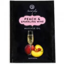 Secretplay monodosis aceite masaje melocotón y cava 10 ml