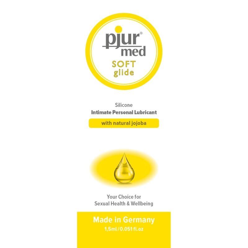 Pjur med soft glide lubricante silicona 1,5 ml Pjur med soft glide lubricante silicona 1,5 ml