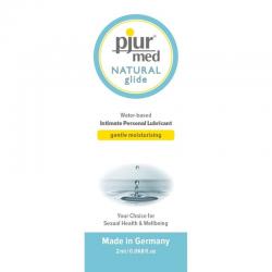 Pjur med natural lubricante base agua 2 ml